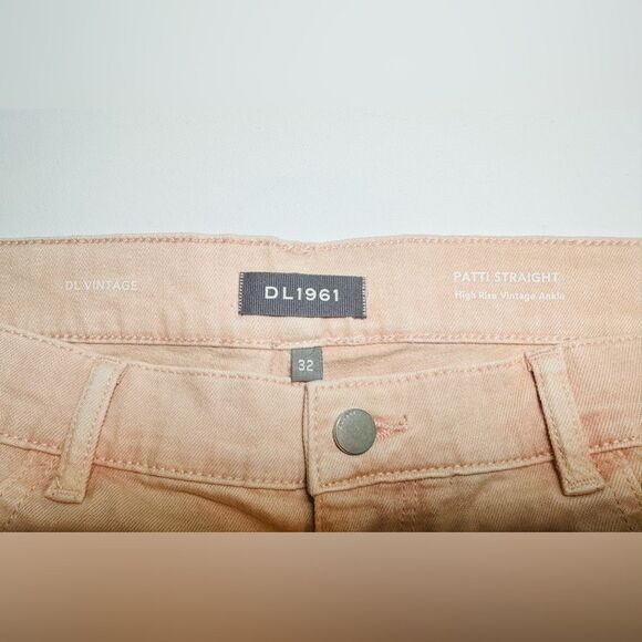 DL1961 Patti Straight High-Rise Vintage Ankle Bellini Raw‎ Jeans Women's 32 NWOT - Picture 4 of 11